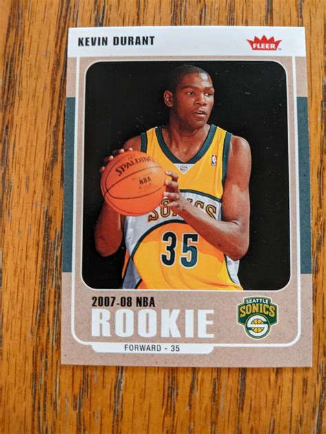 kevin durant seattle supersonics card